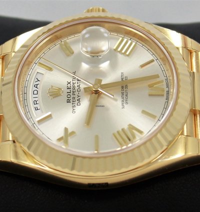 Rolex Day-date 40 President Day-date 228238 18k Yellow Gold Silver Roman Dial