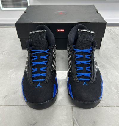 Jordan 14 Retro Supreme Black used