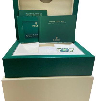 Rolex Daytona New Rolex Daytona Card Green Dial 40mm Yellow Gold Chronograph Watch 116508 Box