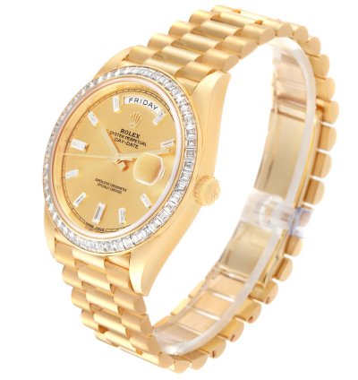 Rolex Day-date 40 President Day-date 40 Yellow Gold Diamond Mens Watch 228398 Unworn