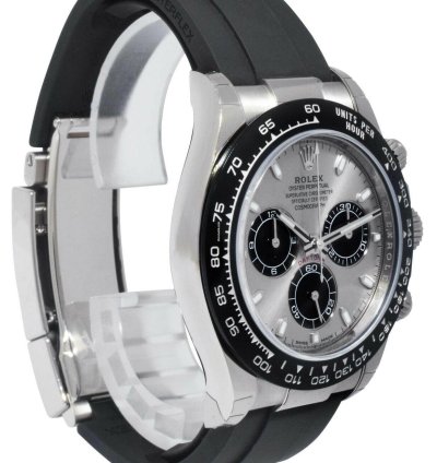 Rolex Daytona New Rolex Daytona Chronograph 18k Wg Grey Dial Oysterflex Watch 23 116519