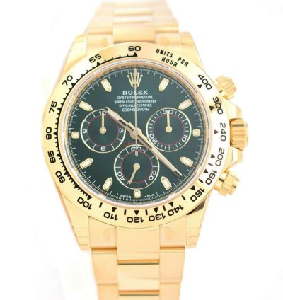 Rolex Daytona New Rolex Daytona Chronograph 18k Yg Green Dial Mens Watch 22 116508