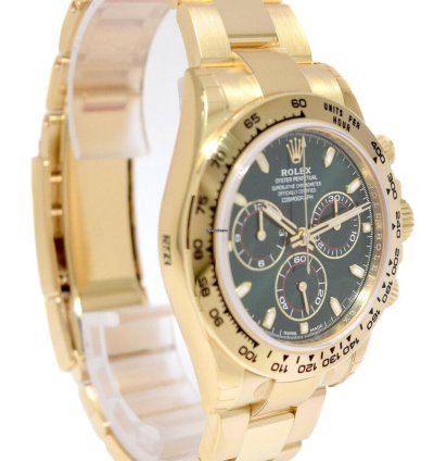 Rolex Daytona New Rolex Daytona Chronograph 18k Yg Green Dial Mens Watch 22 116508