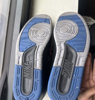 Jordan 2 Offwhite black-blue Vvvnds 12m