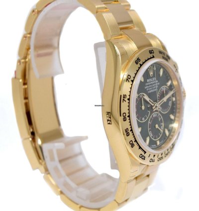 Rolex Daytona New Rolex Daytona Chronograph 18k Yg Green Dial Mens Watch 22 116508