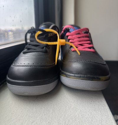 Jordan 2 Offwhite black-blue Vvvnds 12m