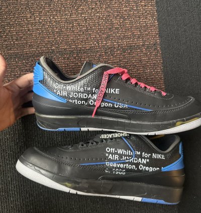 Jordan 2 Offwhite black-blue Vvvnds 12m