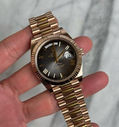 Rolex Day-date 40 President Slate Ombre 18k Rose Gold Bnib 2024