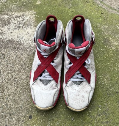 2011 Nike Air Jordan 8 White Red Sneakers