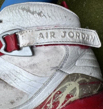 2011 Nike Air Jordan 8 White Red Sneakers