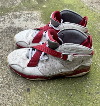 2011 Nike Air Jordan 8 White Red Sneakers