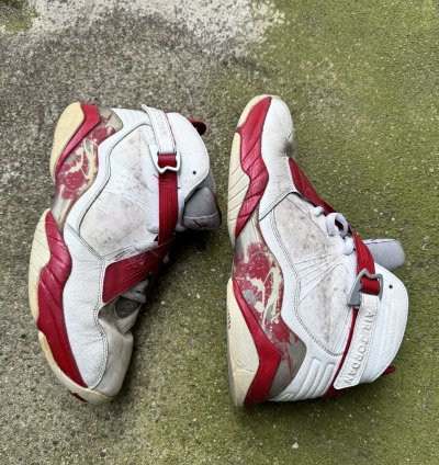 2011 Nike Air Jordan 8 White Red Sneakers