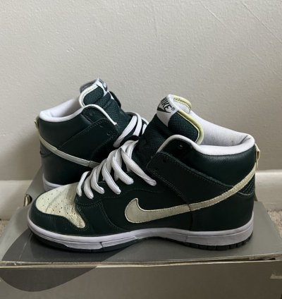 2004 Nike Sb Dunk High Pro Ghost Deep Olive Size 8 305050302