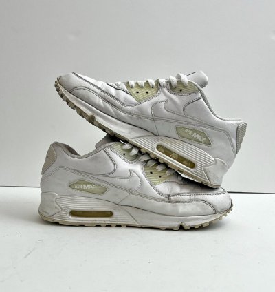 2011 Nike Air Max 90 Leather Vtg Rare 302519 113 Sz 9 5