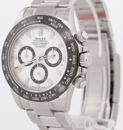 Rolex Daytona New Stickered Papers Rolex Daytona 116500 Ln Ceramic Panda White Steel 40mm Box