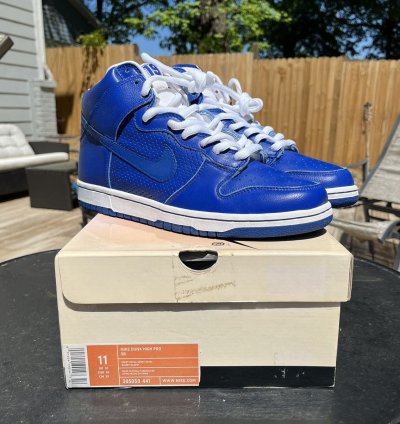 2005 Nike Sb Dunk High Pro Sb T19 Tokyo Royal Blue Size 11