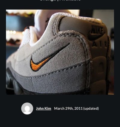 2011 Nike Air Max 95 Bright Mandarin