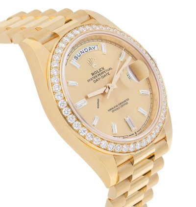 Rolex Day-date 40 Presidential 228348rbr-002 Yellow Gold Factory Diamond Dial Bezel