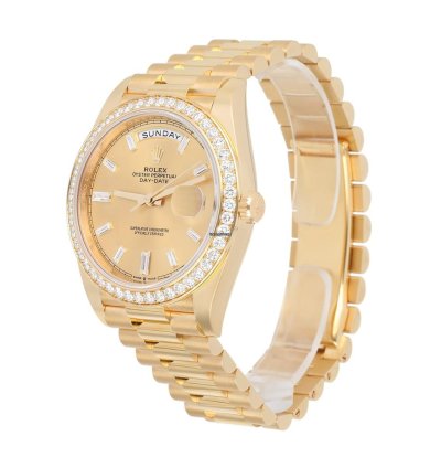 Rolex Day-date 40 Presidential 228348rbr-002 Yellow Gold Factory Diamond Dial Bezel