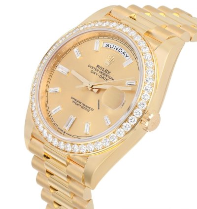 Rolex Day-date 40 Presidential 228348rbr-002 Yellow Gold Factory Diamond Dial Bezel