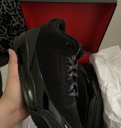 Jordan 3 Black Cats Size 10