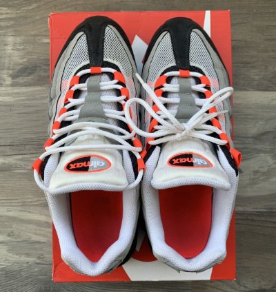 2011 Nike Air Max 95 Solar Red Size 9