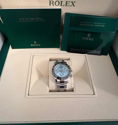 Rolex Daytona New Unworn Daytona Platinum Baguette Dial 116506