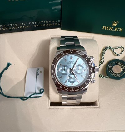 Rolex Daytona New Unworn Daytona Platinum Baguette Dial 116506