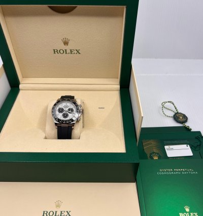 Rolex Daytona New Unworn Meteorite Dial White Gold Oysterflex Daytona