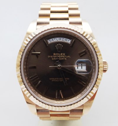 Rolex Day-date 40 Ref 228235 Chocolate Anno 2018 Full Set New - Unused