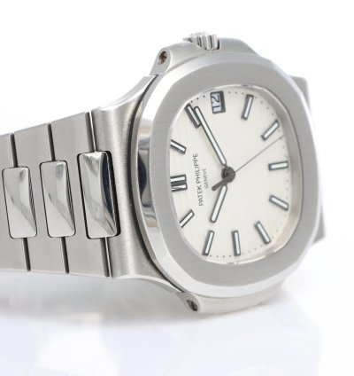 Patek Philippe Nautilus Ref 5711 1a-011 Steel White Dial Full Set Year 2014 Excellent Conditions