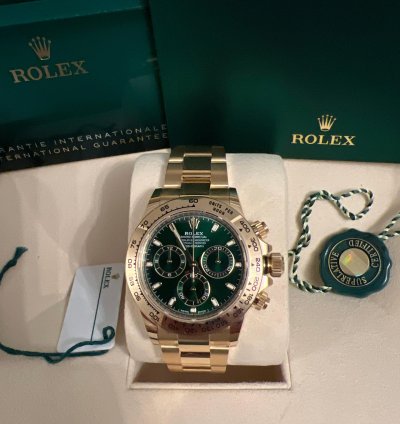 Rolex Daytona New Unworn Sticker John Mayer Green Dial 116508