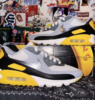 2012 Nike Air Max 90 Hyperfuse Livestrong Size 8 Rare Og 326