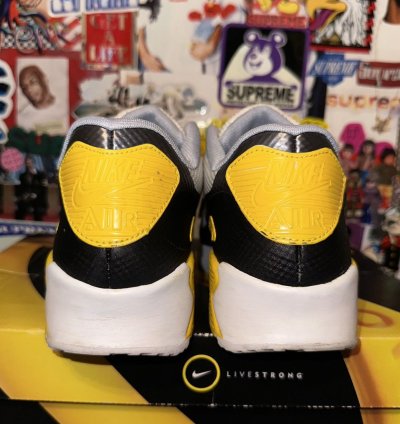 2012 Nike Air Max 90 Hyperfuse Livestrong Size 8 Rare Og 326
