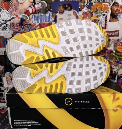 2012 Nike Air Max 90 Hyperfuse Livestrong Size 8 Rare Og 326