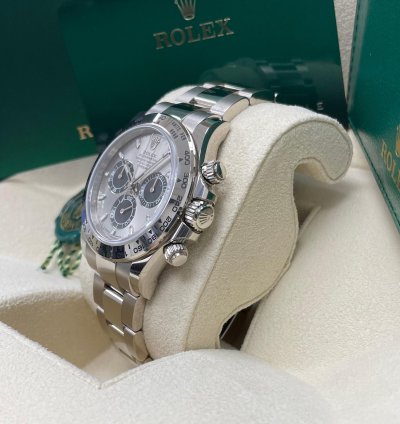 Rolex Daytona New White Gold 116509 Cosmograph Daytona 40mm Silver Dial Oyster Bracelet