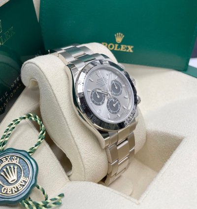 Rolex Daytona New White Gold 116509 Cosmograph Daytona 40mm Silver Dial Oyster Bracelet