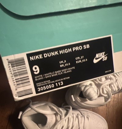 2016 Nike Sb Dunk High White Ice