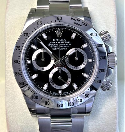 Rolex Daytona Nos 116520 All Factory Stickers Stainless Steel Black Dial