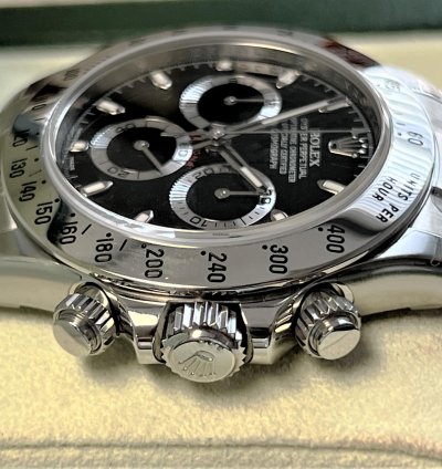Rolex Daytona Nos 116520 All Factory Stickers Stainless Steel Black Dial