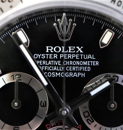 Rolex Daytona Nos 116520 All Factory Stickers Stainless Steel Black Dial