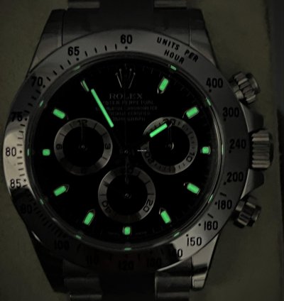 Rolex Daytona Nos 116520 All Factory Stickers Stainless Steel Black Dial