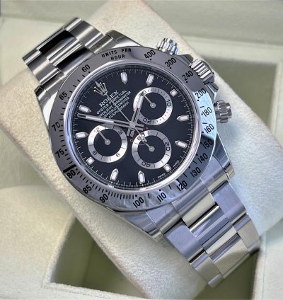 Rolex Daytona Nos 116520 All Factory Stickers Stainless Steel Black Dial