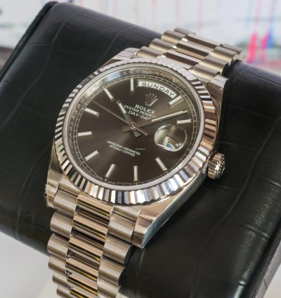 Rolex Day-date 40 Rhodium 228239 2022 Unworn 40mm 18k White Gold Full Set
