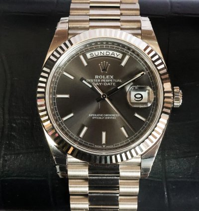 Rolex Day-date 40 Rhodium 228239 2022 Unworn 40mm 18k White Gold Full Set