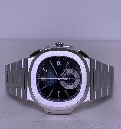 Patek Philippe Nautilus Ref 5980 1a-001 Blue Dial Full Set