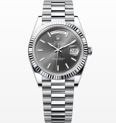 Rolex Day-date 40 Rhodium Index Dial Unworn