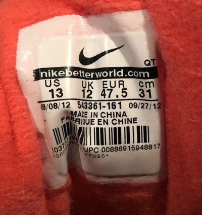 2013 Infrared Air Max 90 Vintage 543361-161