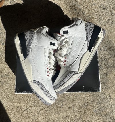 Jordan 3 White Cement Reimagined 2023 Size 9