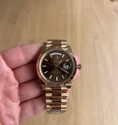 Rolex Day-date 40 Rose Gold Cadran Chocolat Full Set Neuve